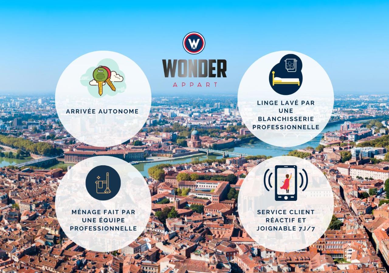 Wonder Appart' 402 - Vue Sur Garonne Toulouse Exterior foto